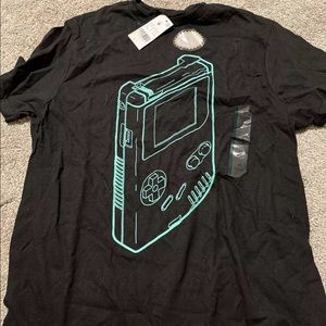 NEW WITH TAGS Men's Medium Black T-Shirt Nintendo Game Boy Sketch Art